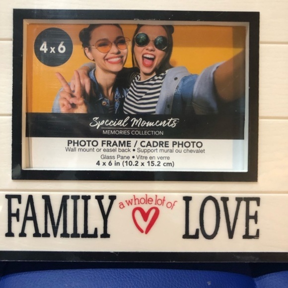 2 photo picture frames, “Family is forever” & “family a whole lot of love" new - Picture 5 of 10